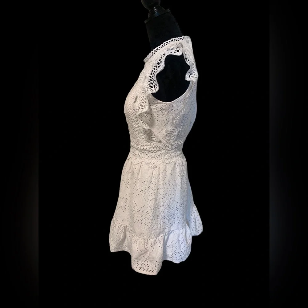 Altar’d State White Lacy Dress - Picture 2 of 7